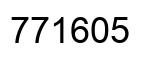 Number 771605 black image