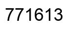 Número 771613 imagen negro