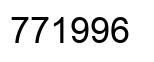 Number 771996 black image
