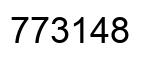 Number 773148 black image