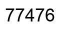 Número 77476 imagen negro