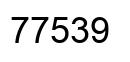 Número 77539 imagen negro