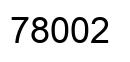 Number 78002 black image