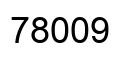 Number 78009 black image