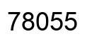 Número 78055 imagen negro