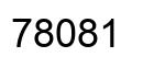 Número 78081 imagen negro