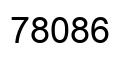 Número 78086 imagen negro