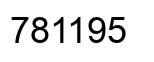 Número 781195 imagen negro