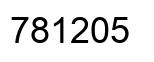 Number 781205 black image