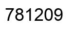 Number 781209 black image