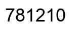 Number 781210 black image