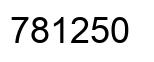 Number 781250 black image