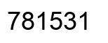 Number 781531 black image