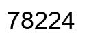 Number 78224 black image