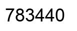 Number 783440 black image