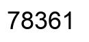 Number 78361 black image
