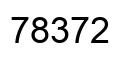 Number 78372 black image