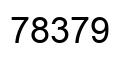 Number 78379 black image