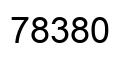 Number 78380 black image