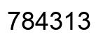 Number 784313 black image