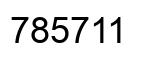 Number 785711 black image