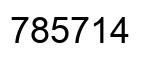 Number 785714 black image