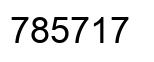 Number 785717 black image