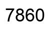 Number 7860 black image