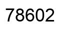 Number 78602 black image