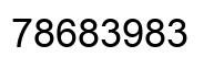 Número 78683983 imagen negro