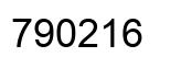 Número 790216 imagen negro