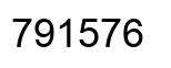 Number 791576 black image