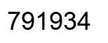 Número 791934 imagen negro