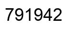 Número 791942 imagen negro