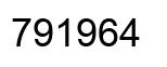 Número 791964 imagen negro