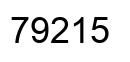Número 79215 imagen negro