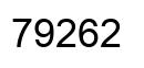 Número 79262 imagen negro