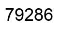 Number 79286 black image