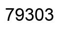 Número 79303 imagen negro