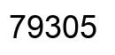Número 79305 imagen negro