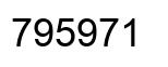Number 795971 black image