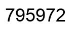 Number 795972 black image