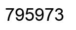Number 795973 black image