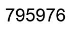 Number 795976 black image