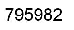 Number 795982 black image