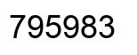 Number 795983 black image
