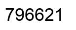 Number 796621 black image