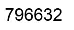 Número 796632 imagen negro