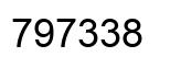 Number 797338 black image