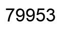 Número 79953 imagen negro